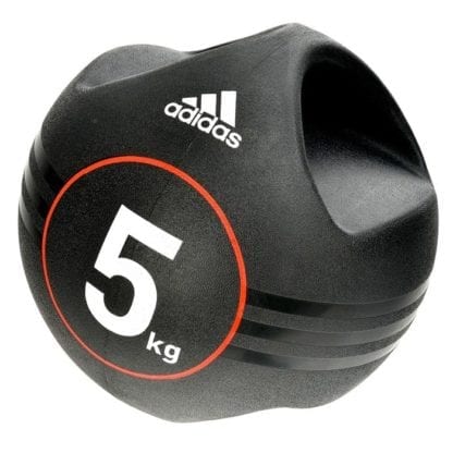 Медбол Adidas Dual Grip c захватами 5 кг Black (ADBL-10413)