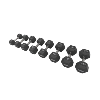 Набор гантелей шестигранных TechnoGym 8 пар (5-22.5 кг)