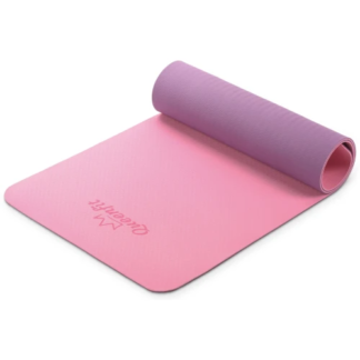 Коврик для фитнеса и йоги Queenfit ТРЕ 0,6 см розово-фиолетовый