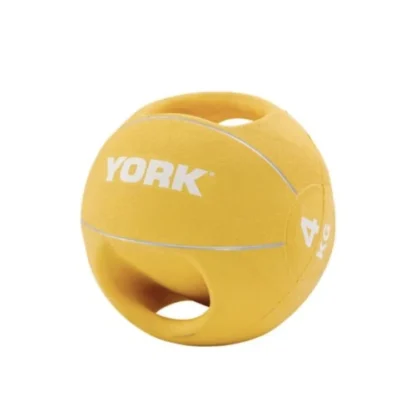 Мяч медбол York Fitness с двумя ручками