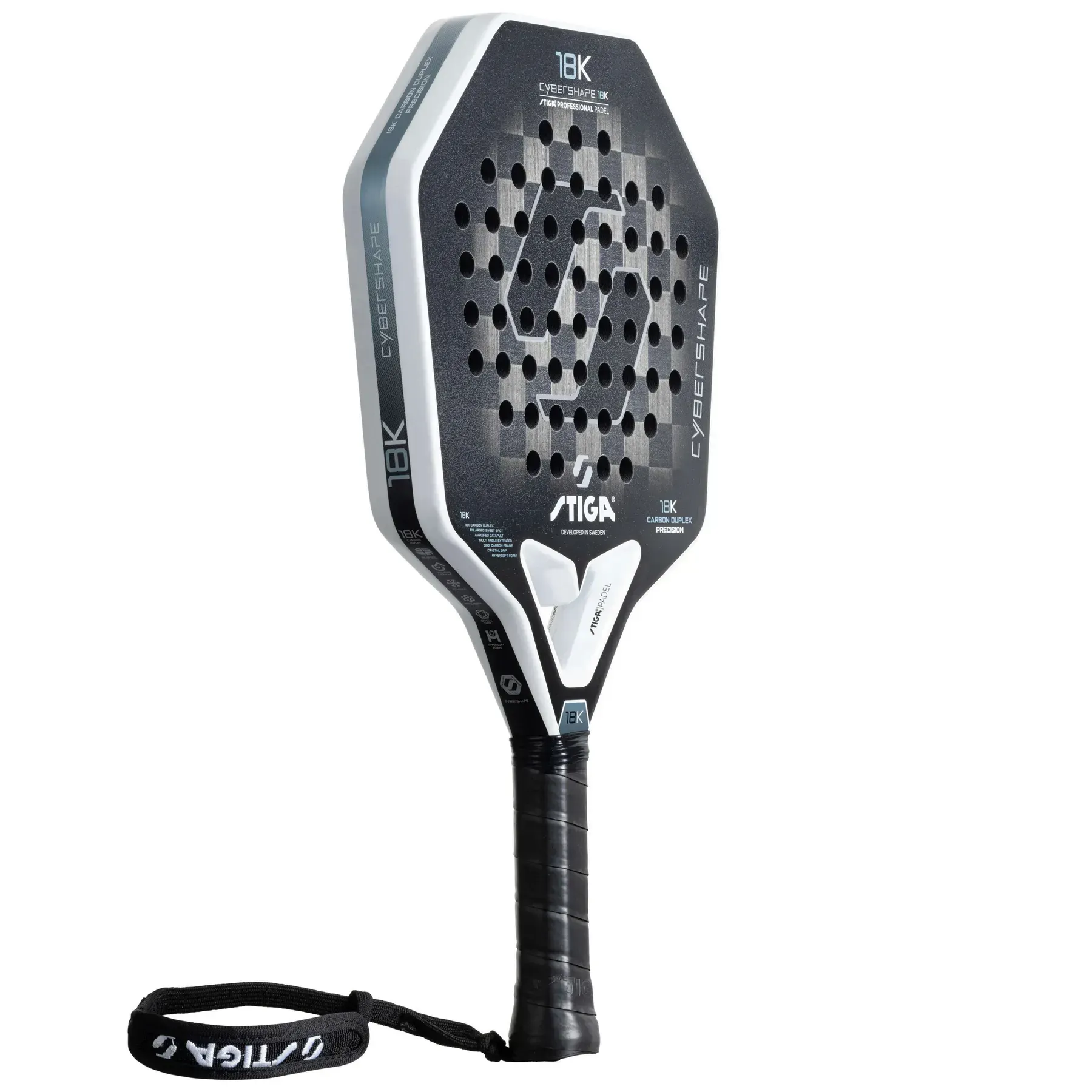 Ракетка для падел тенниса Stiga Racket Cybershape 18K - Image 3