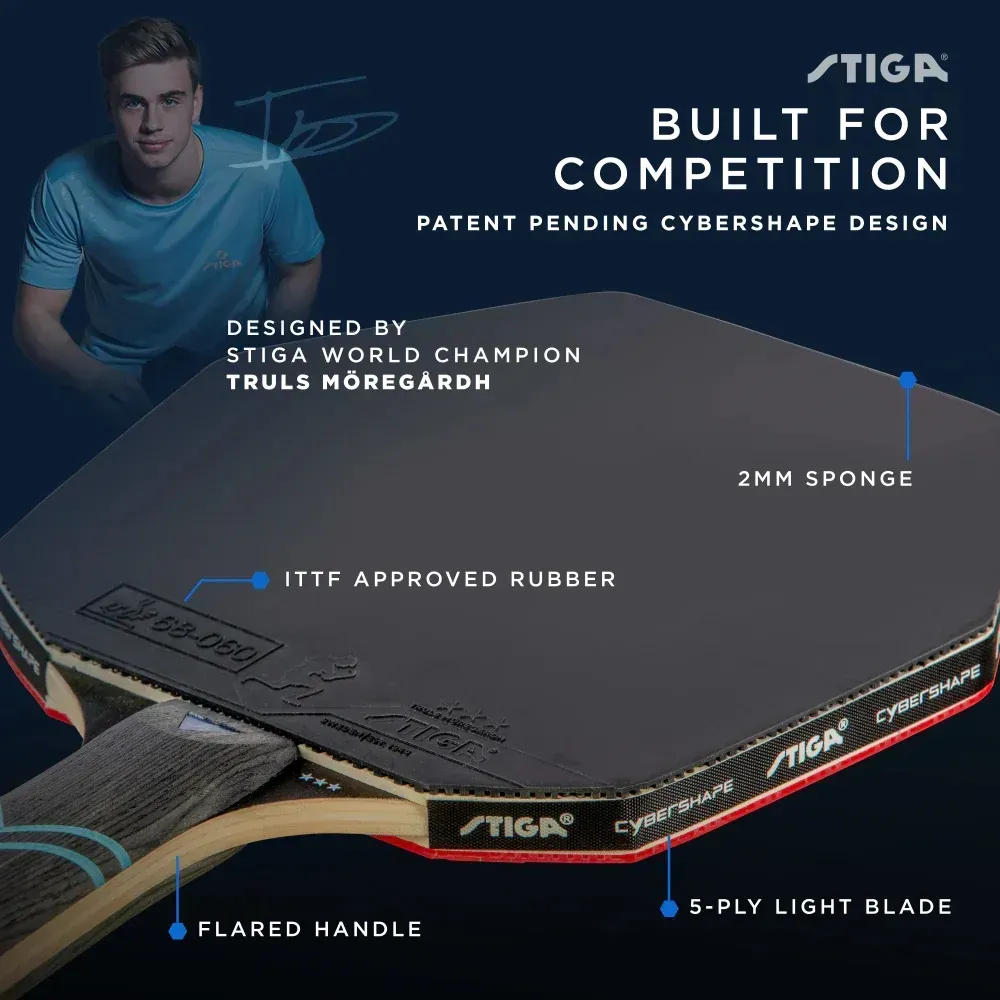 Ракетка для настольного тенниса Stiga Cybershape Future 3 Star FL - Image 2