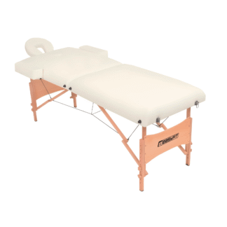 Массажный стол EasyFit ZenRest кушетка складная Бежевый с чехлом